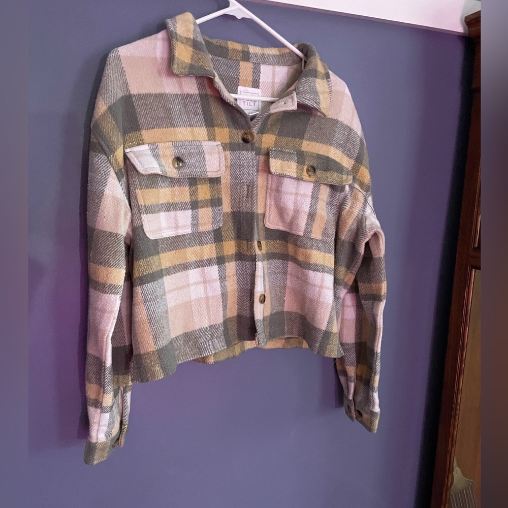 Plaid jacket (crop)